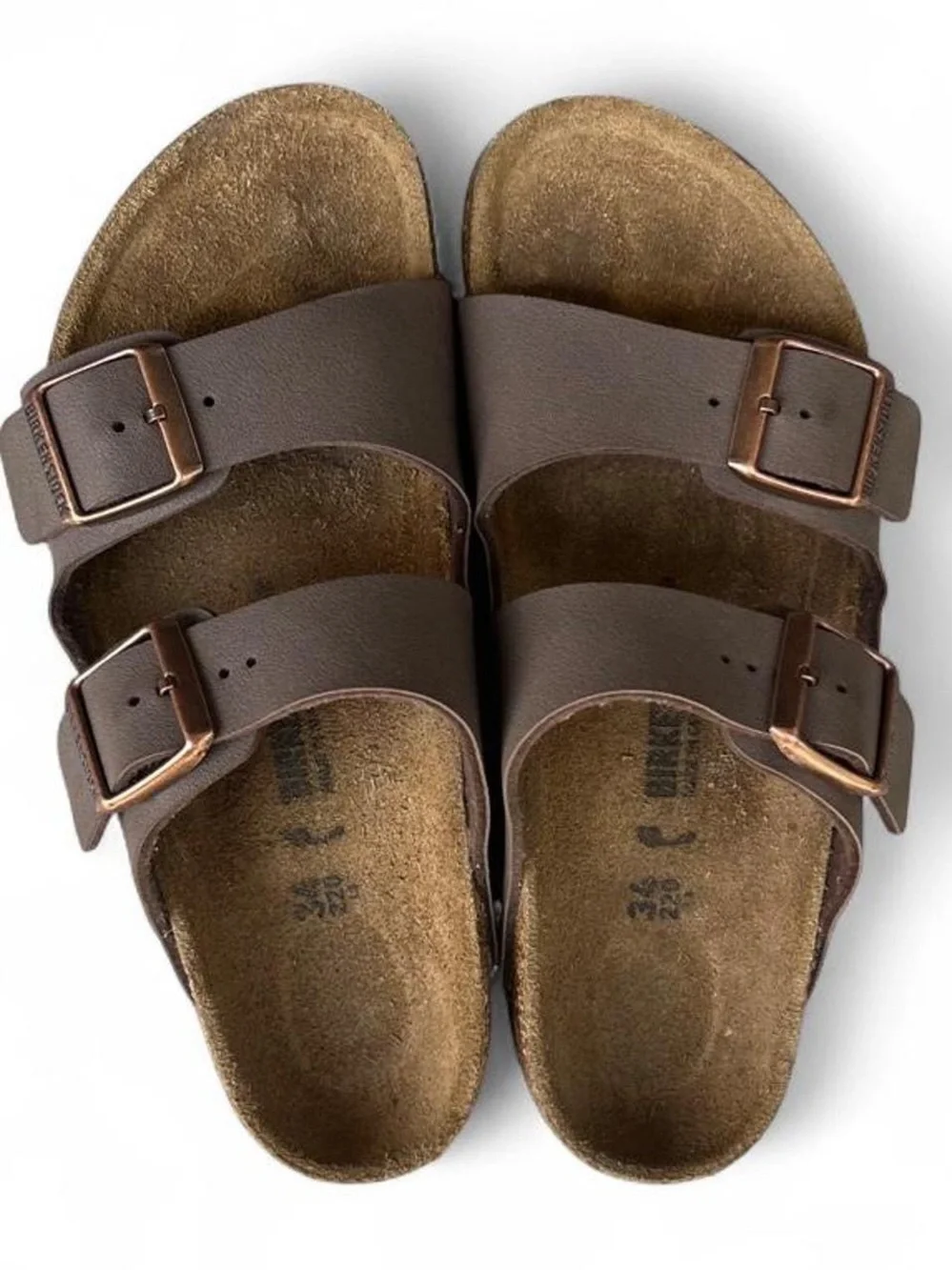 Birkenstock Kids Brown Double-Buckle Sandals
